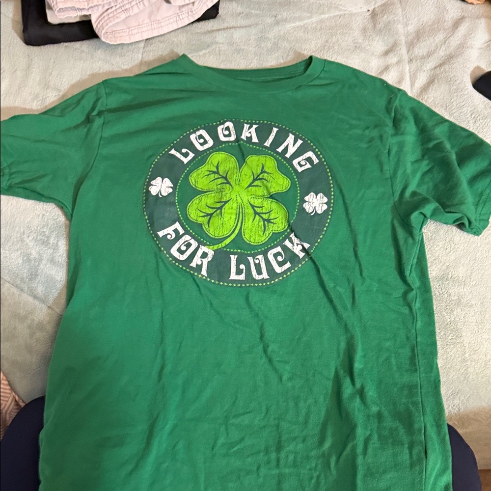 Green 'Looking for Luck' T-Shirt